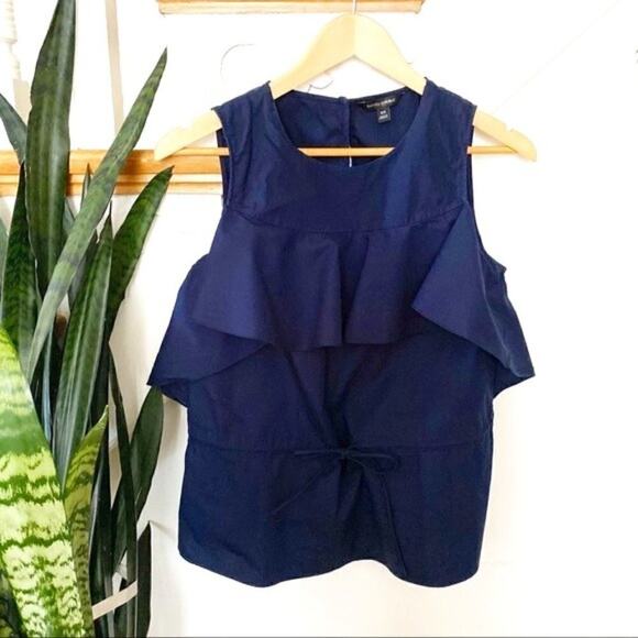 Banana Republic Tops - Banana republic ruffle drawstring waist blouse